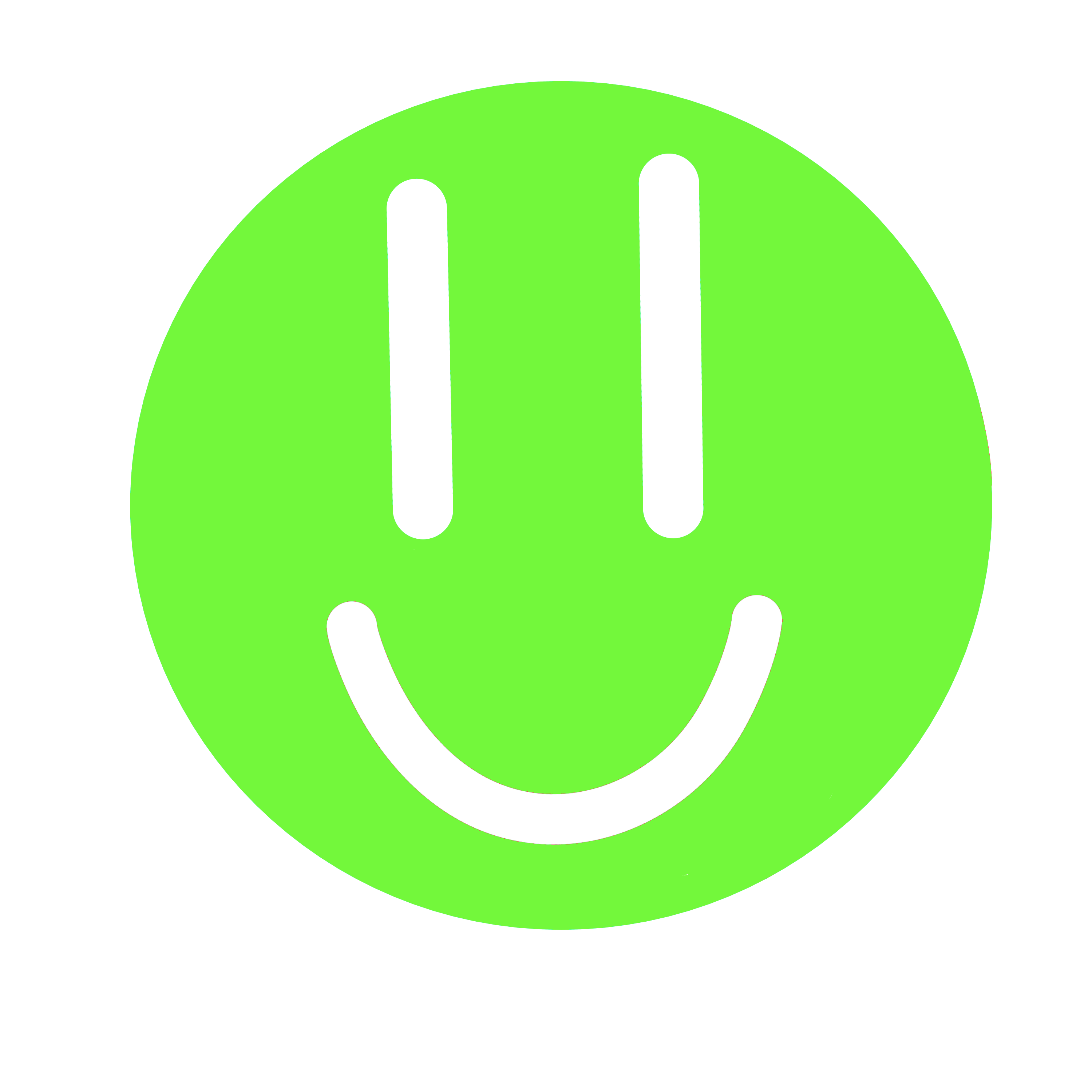 green smiley face